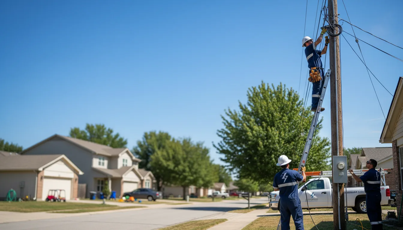 Residential electrician providing installation services in Springwater, NY